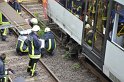 Unfall zwischen zwei KVB Bahnen Koeln Hoehenhaus Im Weidenbruch P283